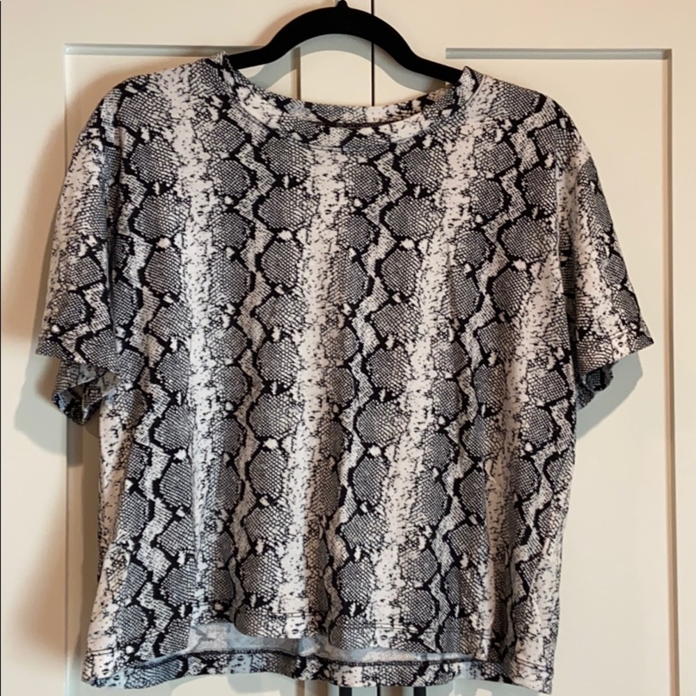 Snakeskin Crop Top